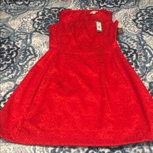 Red cocktail dress